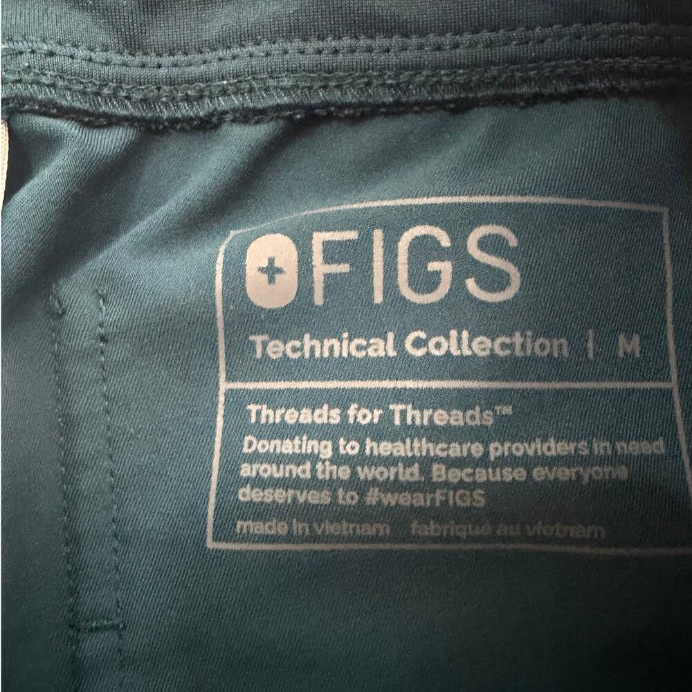 FIGS Zamora Jogger Scrub Pants Caribbean Blue Size Medium - Picture 4 of 7